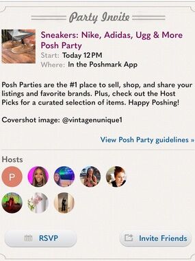 I’m ✨Co-Hosting✨ the Sneakers Posh Party Today at 12PM EST!
